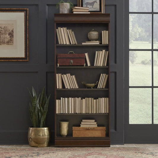 Henry & Mason - Preston Estate Jr Executive 72 Inch Bookcase (RTA) in Cognac - AFA02204 view 1