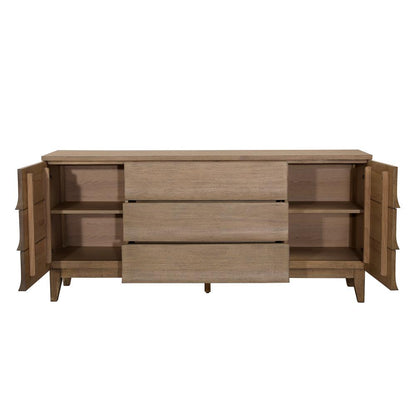 Henry & Mason - Prio 71in Rubberwood Sideboard In Natural Oak Veneer - DV7217 veiw 5