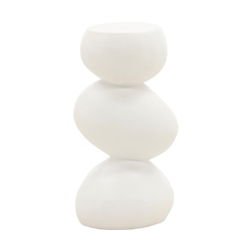 Henry & Mason - Prose White Lightweight Concrete End Table - DV7301 veiw 1