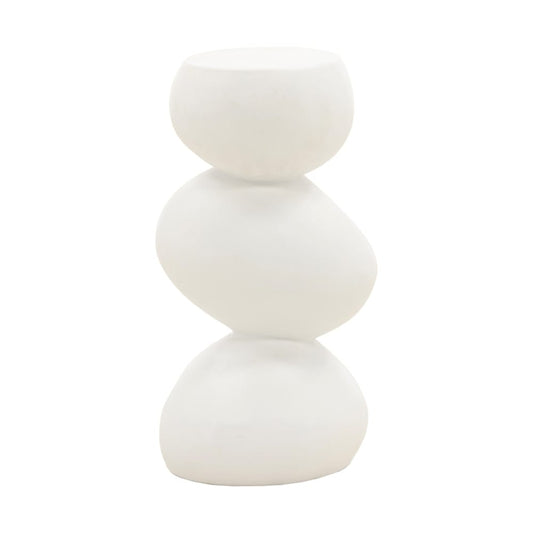 Henry & Mason - Prose White Lightweight Concrete End Table - DV7301 veiw 1