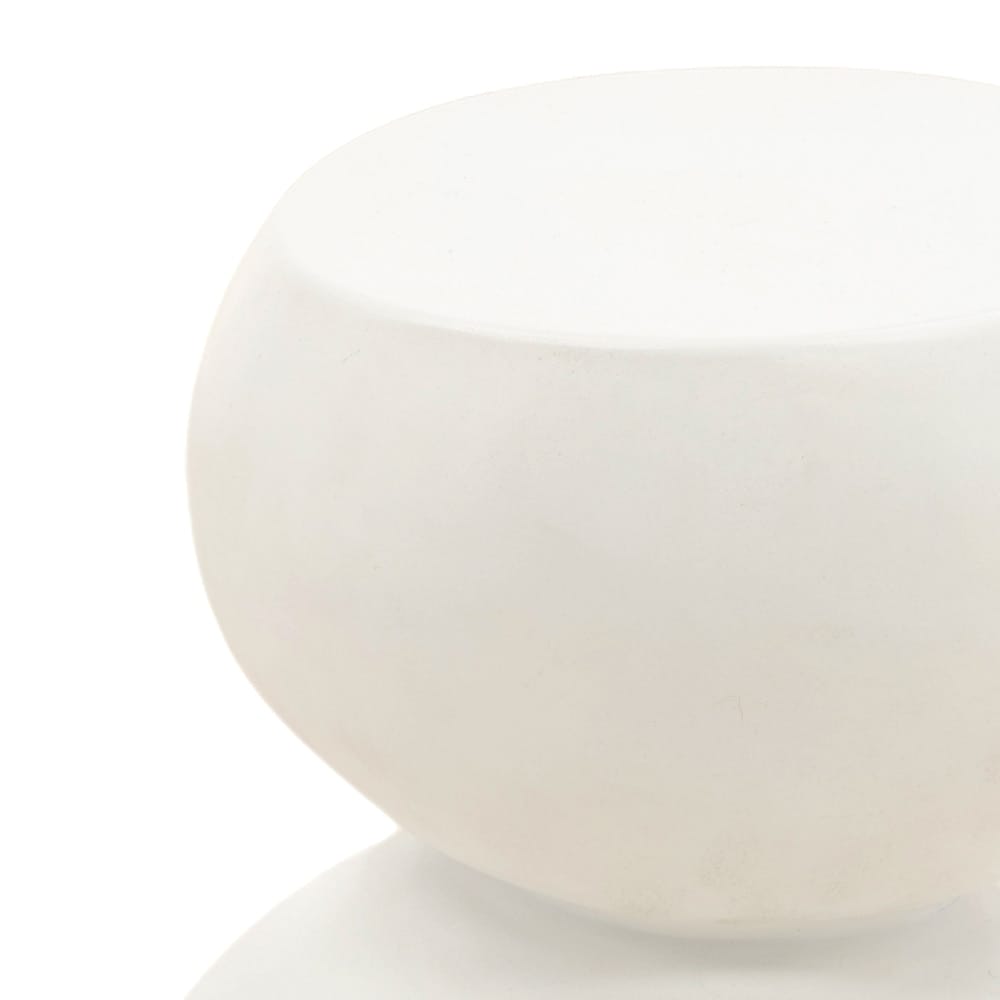 Henry & Mason - Prose White Lightweight Concrete End Table - DV7301 veiw 2