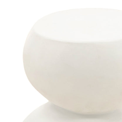 Henry & Mason - Prose White Lightweight Concrete End Table - DV7301 veiw 2