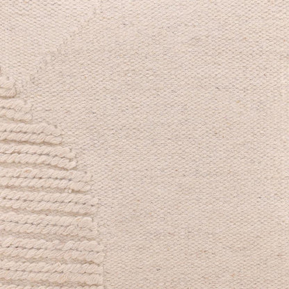 Henry & Mason - Pultz Ivory Handwoven Wool Blend Throw Pillow - DV7611 veiw 3