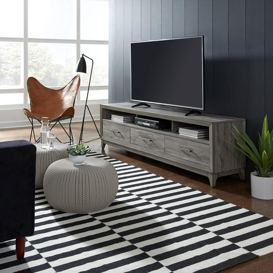 Henry & Mason - Quicksilver 76 Inch TV Console in Driftwood Gray - AFA03073 view 1