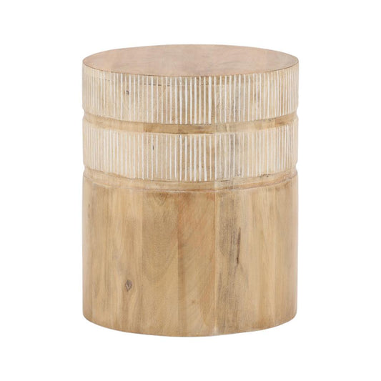 Henry & Mason - Quintari Natural Mango Wood End Table - DV7645 veiw 1
