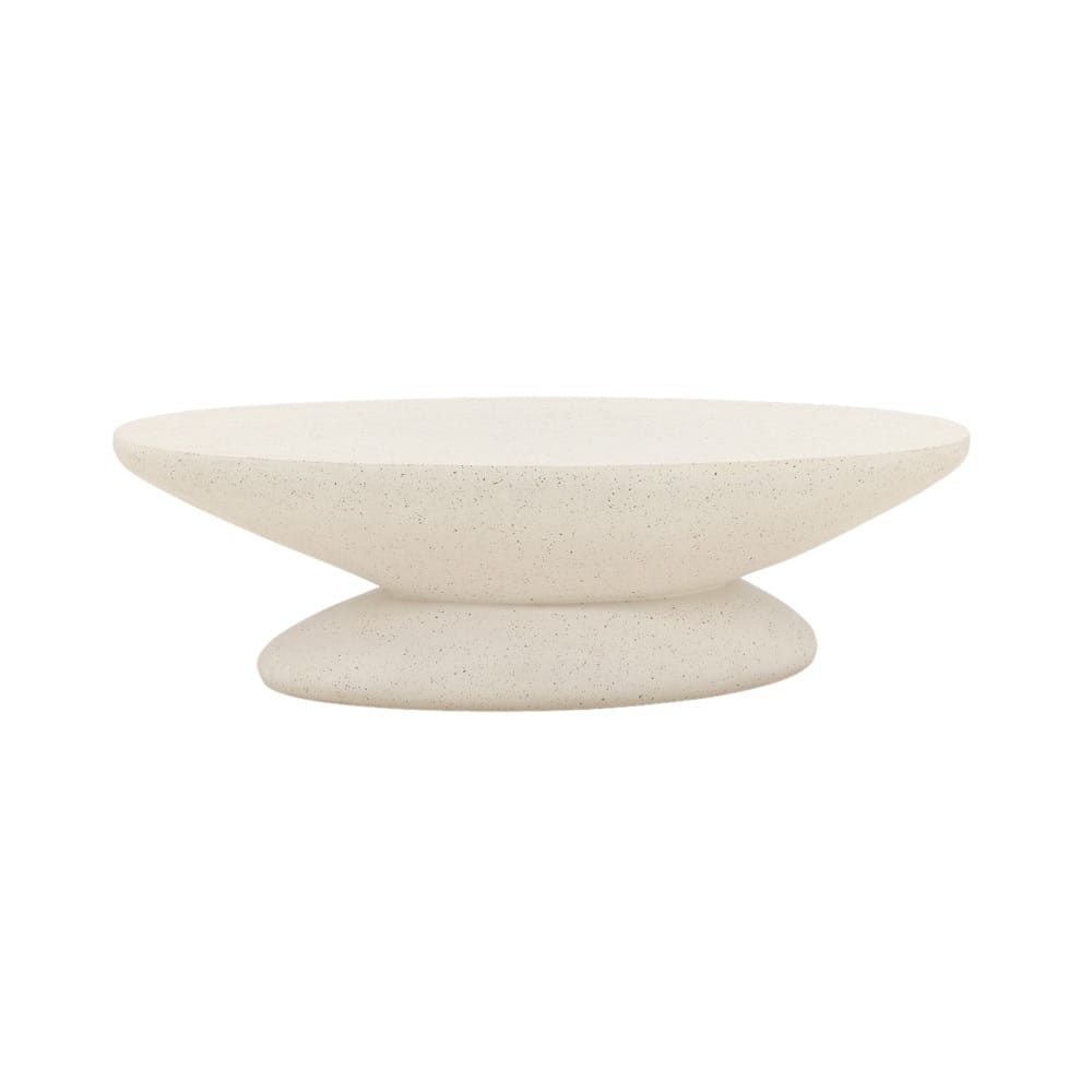 Henry & Mason - Raffia 53in X 27in Ivory Terrazzo Coffee Table - DV7300 veiw 2