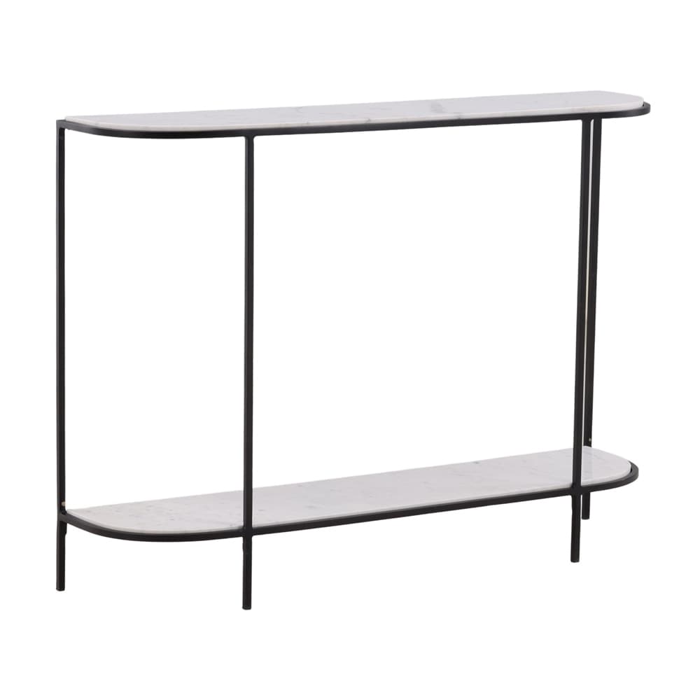 Henry & Mason - Raymond 43in Iron and Banswara Marble Console Table - DV7493 veiw 1