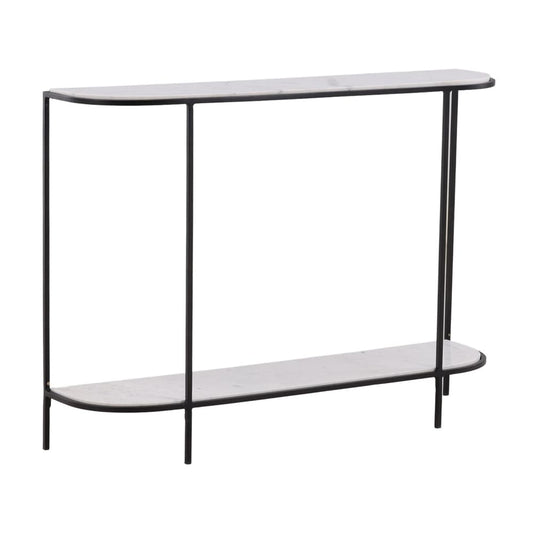 Henry & Mason - Raymond 43in Iron and Banswara Marble Console Table - DV7493 veiw 1