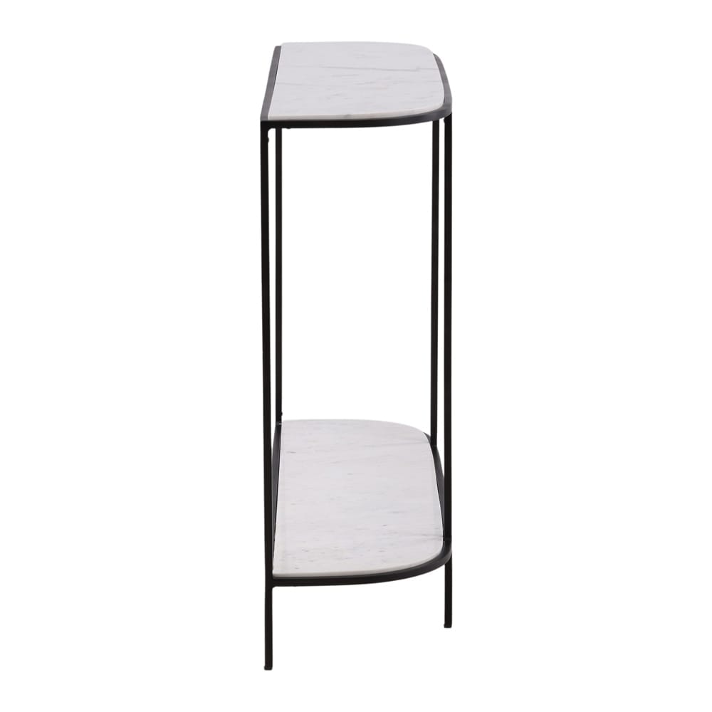 Henry & Mason - Raymond 43in Iron and Banswara Marble Console Table - DV7493 veiw 3