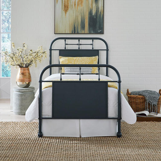Henry & Mason - Retro Collection Full Metal Bed in Distressed Metal - AFA01608 view 1