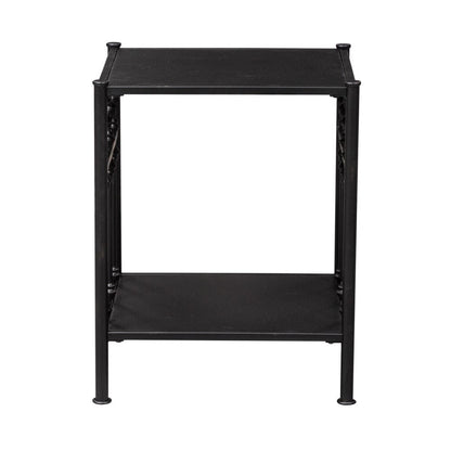 Henry & Mason - Retro Collection Open Night Stand in Distressed Metal - AFA01610 view 1