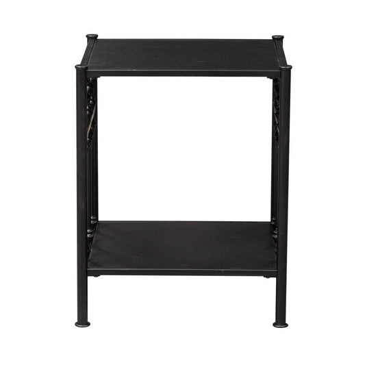Henry & Mason - Retro Collection Open Night Stand in Distressed Metal - AFA01610 view 1