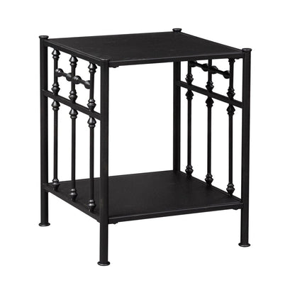 Henry & Mason - Retro Collection Open Night Stand in Distressed Metal - AFA01610 view 2