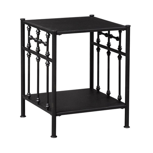 Henry & Mason - Retro Collection Open Night Stand in Distressed Metal - AFA01610 view 2