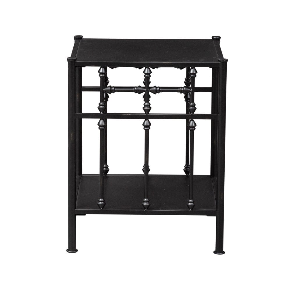 Henry & Mason - Retro Collection Open Night Stand in Distressed Metal - AFA01610 view 3