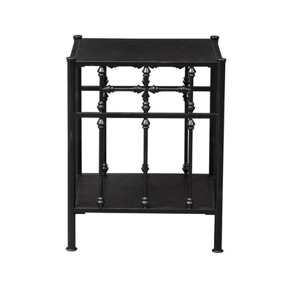 Henry & Mason - Retro Collection Open Night Stand in Distressed Metal - AFA01610 view 3