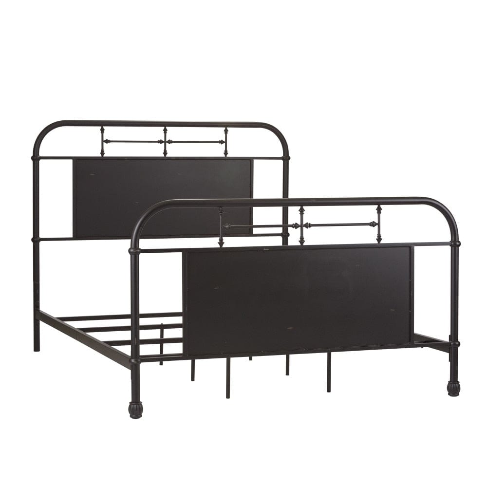 Henry & Mason - Retro Collection Queen Metal Bed in Distressed Metal - AFA01601 view 2