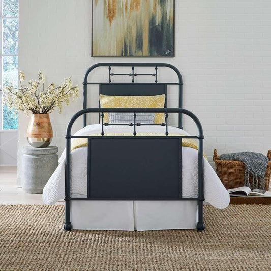 Henry & Mason - Retro Collection Twin Metal Bed in Distressed Metal - AFA01593 view 1