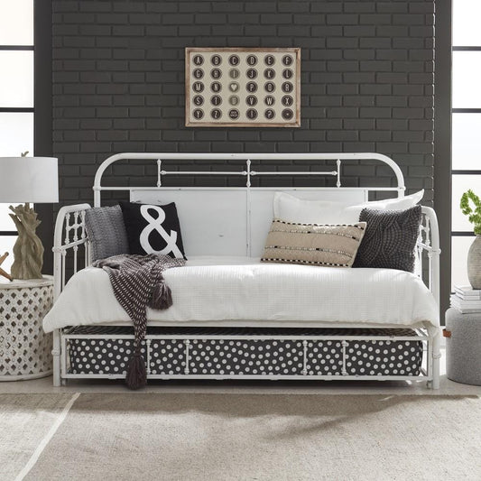 Henry & Mason - Retro Collection Twin Metal Trundle in Distressed Metal - AFA01594 view 1