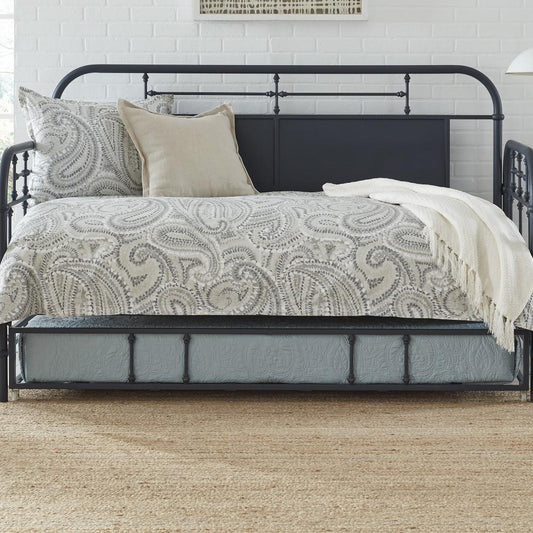 Henry & Mason - Retro Collection Twin Metal Trundle in Distressed Metal - AFA01599 view 1