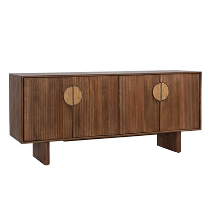 Henry & Mason - Rhett Mango Wood Sideboard in Walnut Finishwith Cork Handles - DV7526 veiw 1