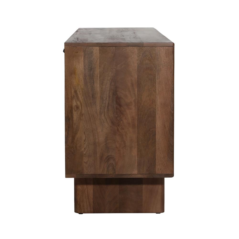 Henry & Mason - Rhett Mango Wood Sideboard in Walnut Finishwith Cork Handles - DV7526 veiw 3