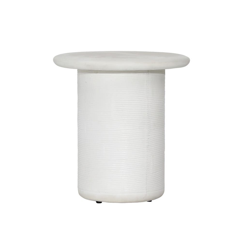 Henry & Mason - Rincort White Lightweight Concrete Side Table - DV7268 veiw 1