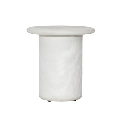 Henry & Mason - Rincort White Lightweight Concrete Side Table - DV7268 veiw 1