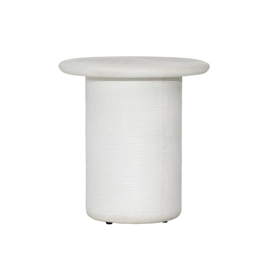 Henry & Mason - Rincort White Lightweight Concrete Side Table - DV7268 veiw 1