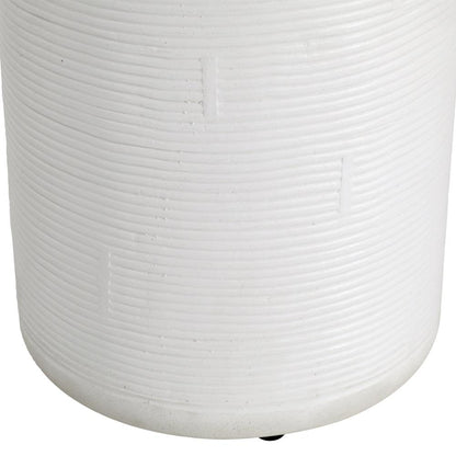 Henry & Mason - Rincort White Lightweight Concrete Side Table - DV7268 veiw 2