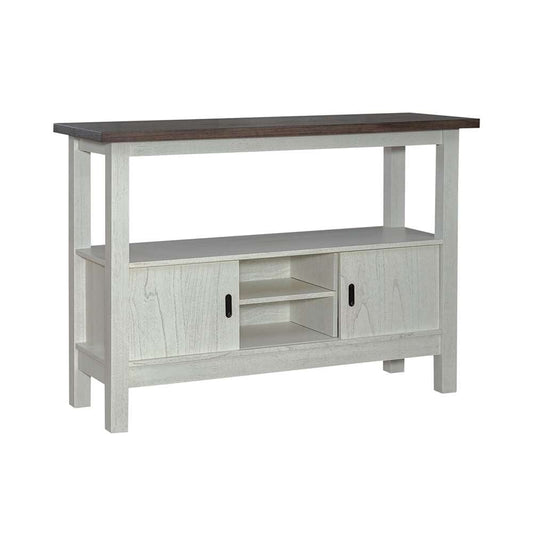 Henry & Mason - River Cove Sideboard in Textured White with Carbon Gray Tops - AFA01664 view 1