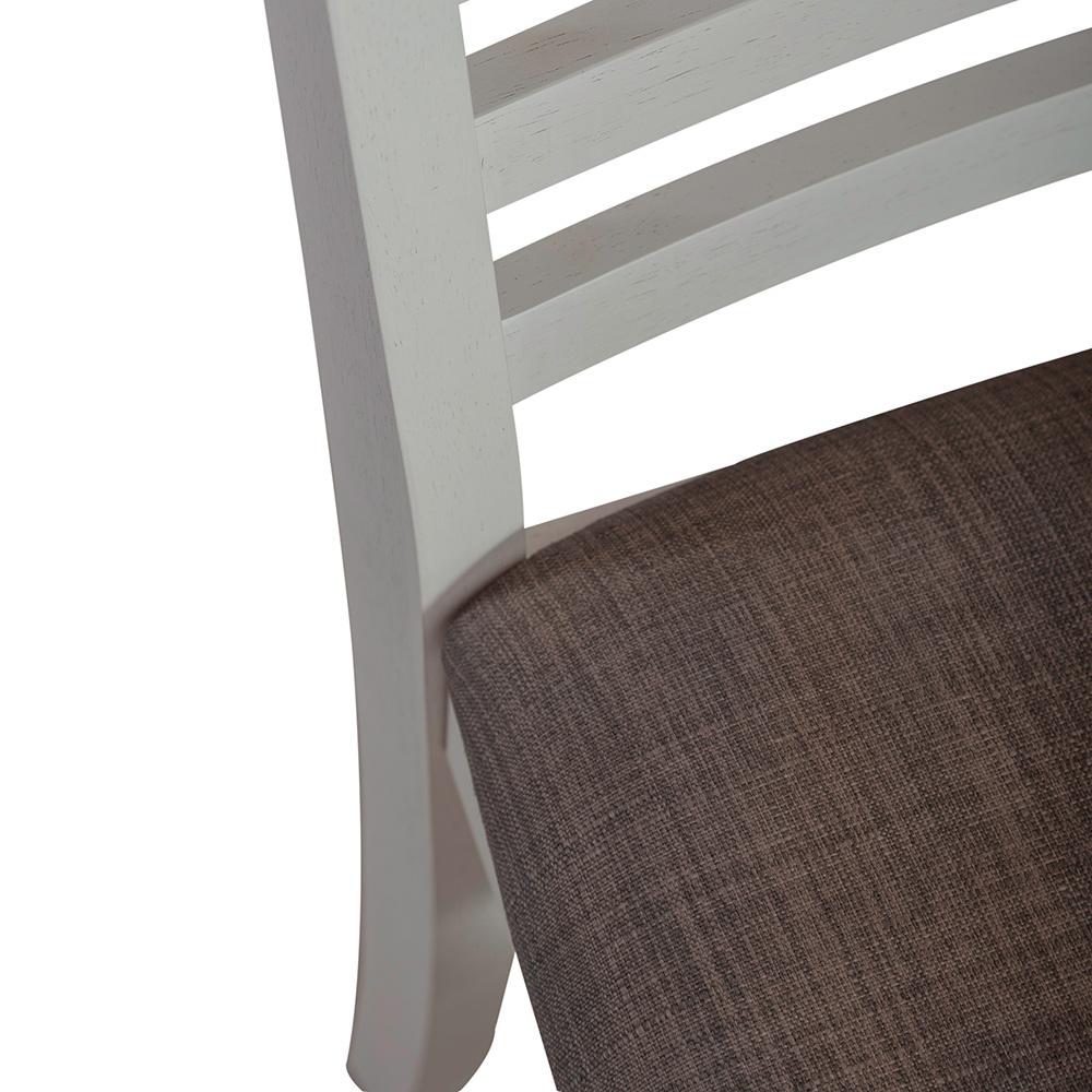 Henry & Mason - River Cove Uph Ladder Back Side Chair in Textured White with Carbon Gray Tops - AFA01644 view 10