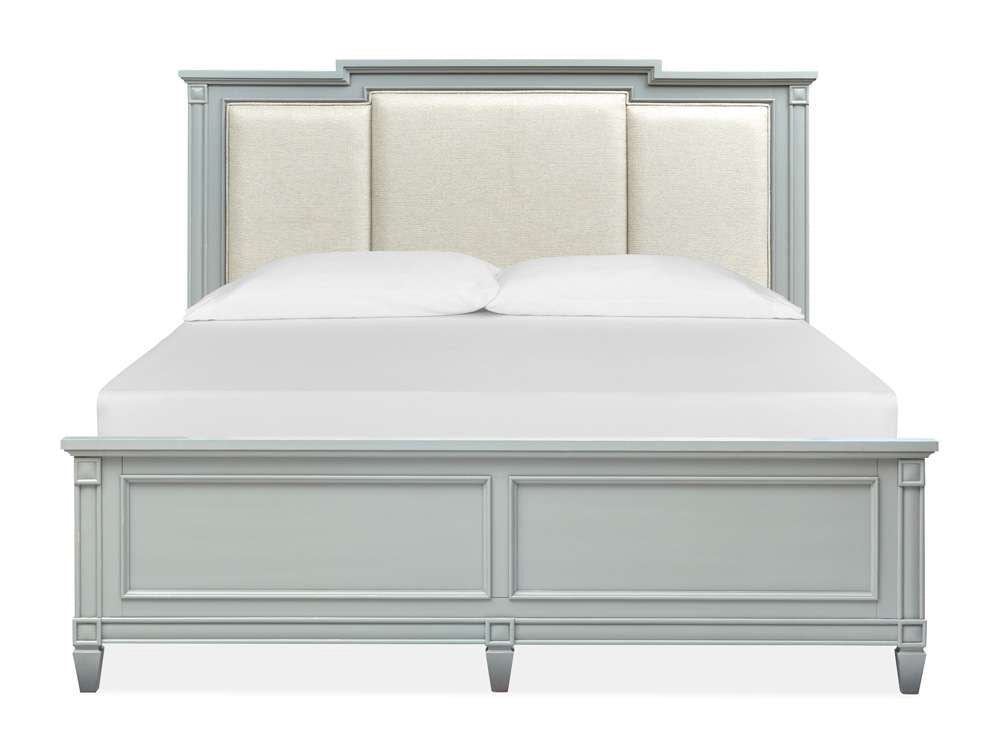 Henry & Mason - Riverbend Complete Queen Panel Bed w/Upholstered Headboard - AFA00265 view 1