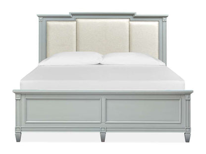 Henry & Mason - Riverbend Complete Queen Panel Bed w/Upholstered Headboard - AFA00265 view 1