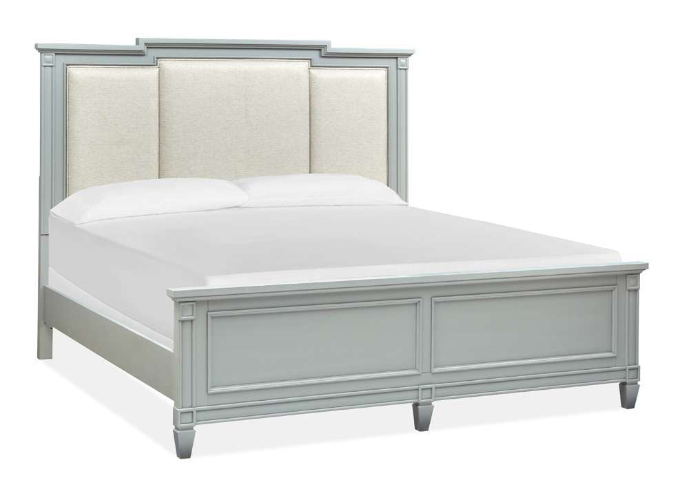 Henry & Mason - Riverbend Complete Queen Panel Bed w/Upholstered Headboard - AFA00265 view 2