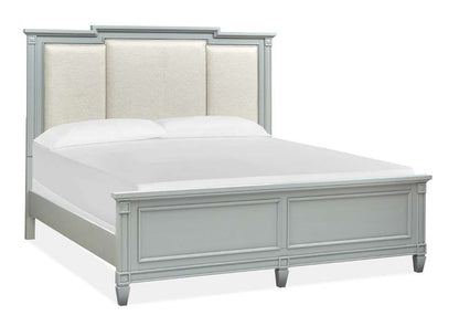 Henry & Mason - Riverbend Complete Queen Panel Bed w/Upholstered Headboard - AFA00265 view 2