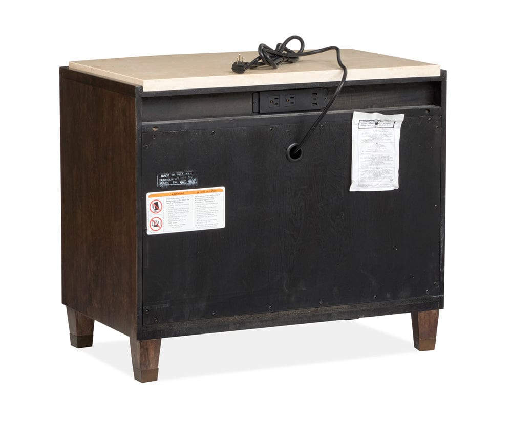Henry & Mason  -  Rovan Espresso Door Nightstand  - AFA01247 view 4