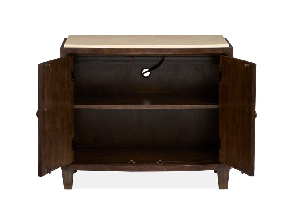 Henry & Mason  -  Rovan Espresso Door Nightstand  - AFA01247 view 6