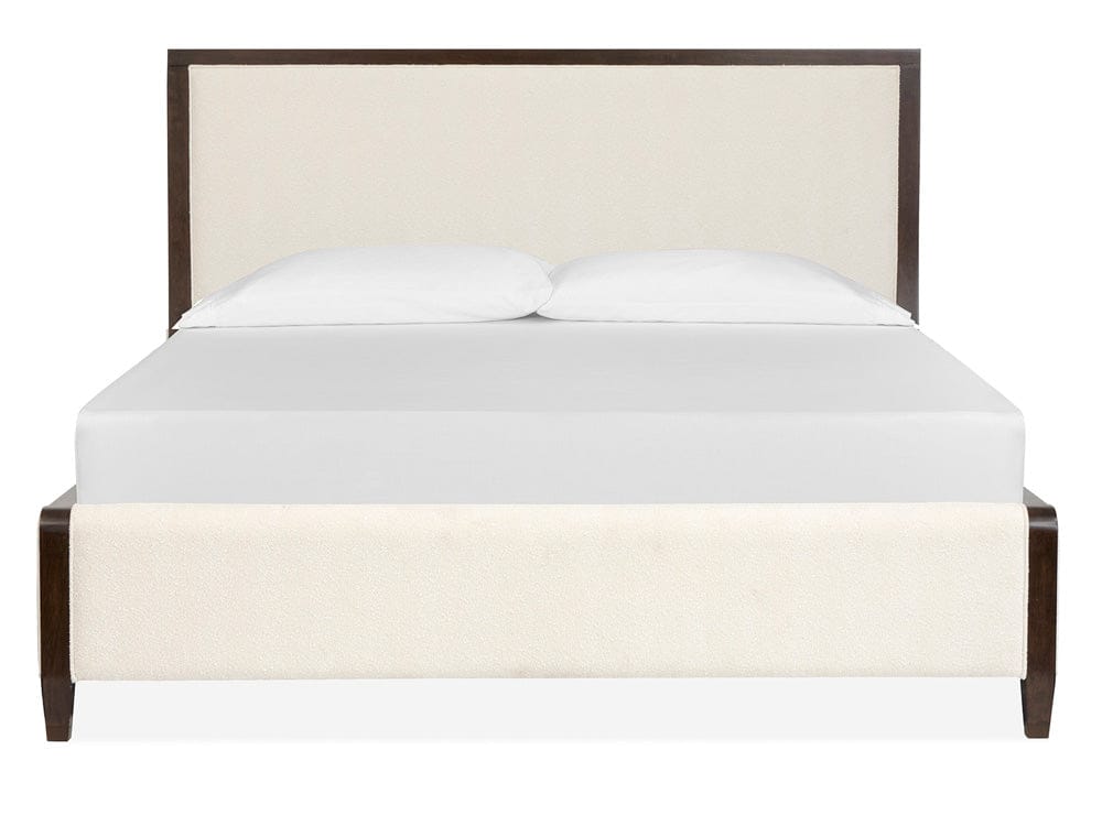 Henry & Mason  -  Rovan Espresso King Upholstered Panel Bed  - AFA01253 view 2