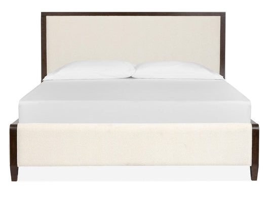 Henry & Mason  -  Rovan Espresso King Upholstered Panel Bed  - AFA01253 view 2