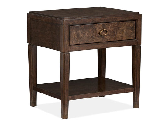 Henry & Mason  -  Rovan Espresso Open Nightstand  - AFA01255 view 1
