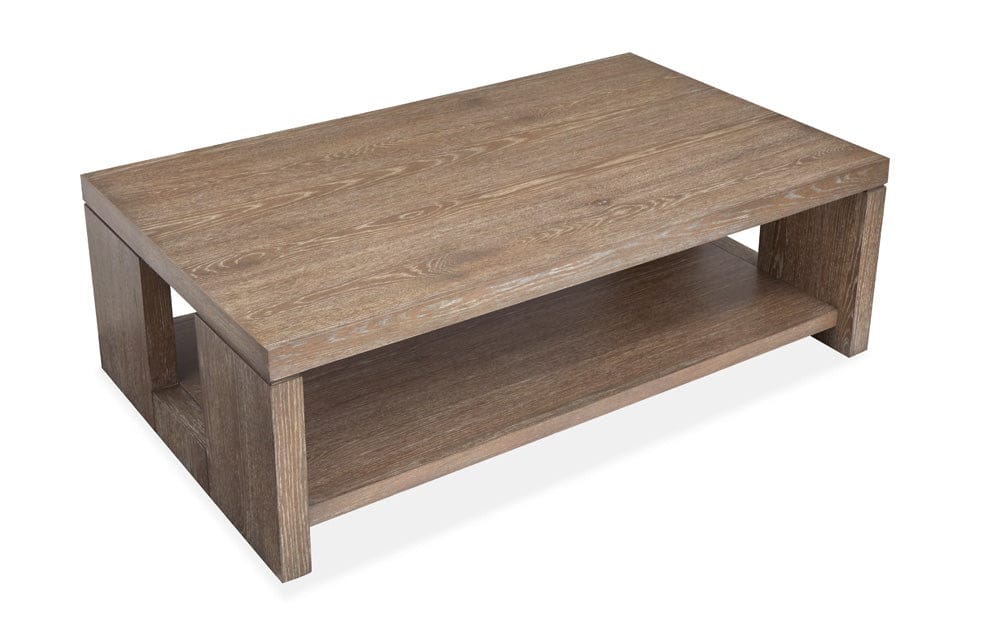 Henry & Mason  -  Rydell Spiced Brown Rectangular Cocktail Table With Casters  - AFA00905 view 2