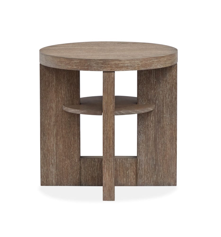Henry & Mason  -  Rydell Spiced Brown Round End Table  - AFA00907 view 3