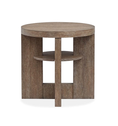 Henry & Mason  -  Rydell Spiced Brown Round End Table  - AFA00907 view 3