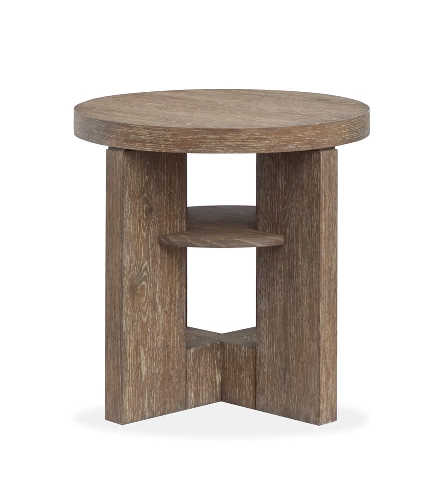 Henry & Mason  -  Rydell Spiced Brown Round End Table  - AFA00907 view 4
