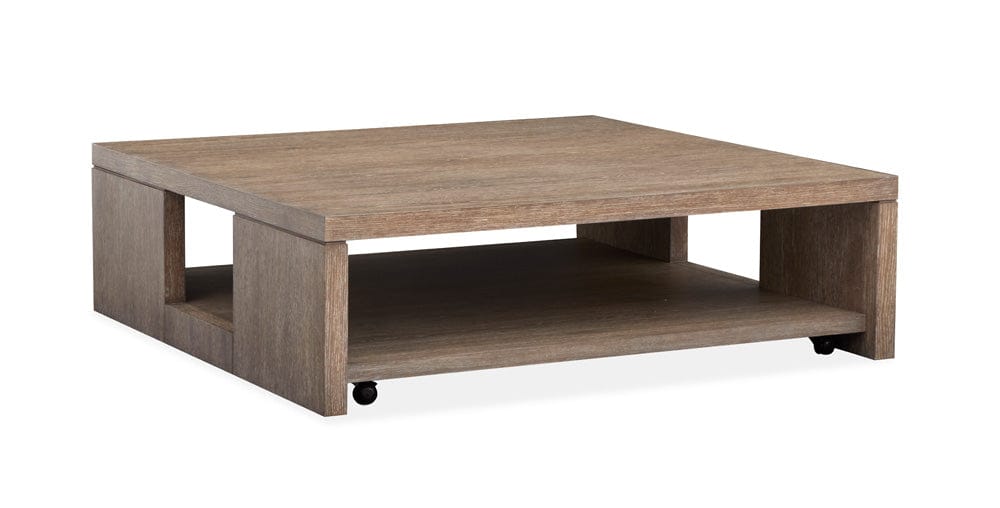 Henry & Mason  -  Rydell Spiced Brown Square Cocktail Table With Casters  - AFA00908 view 1