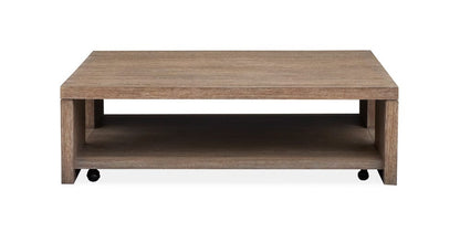 Henry & Mason  -  Rydell Spiced Brown Square Cocktail Table With Casters  - AFA00908 view 3