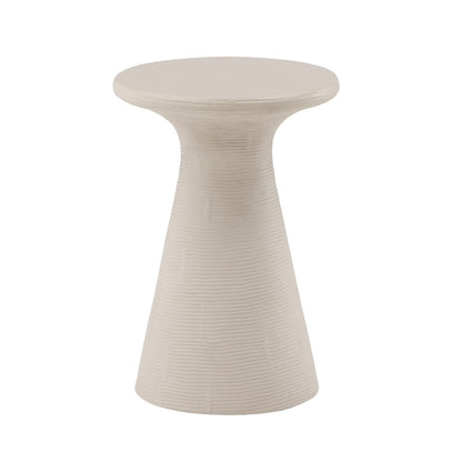 Henry & Mason - Sabine Ivory Lightweight Concrete Side Table - DV7267 veiw 1