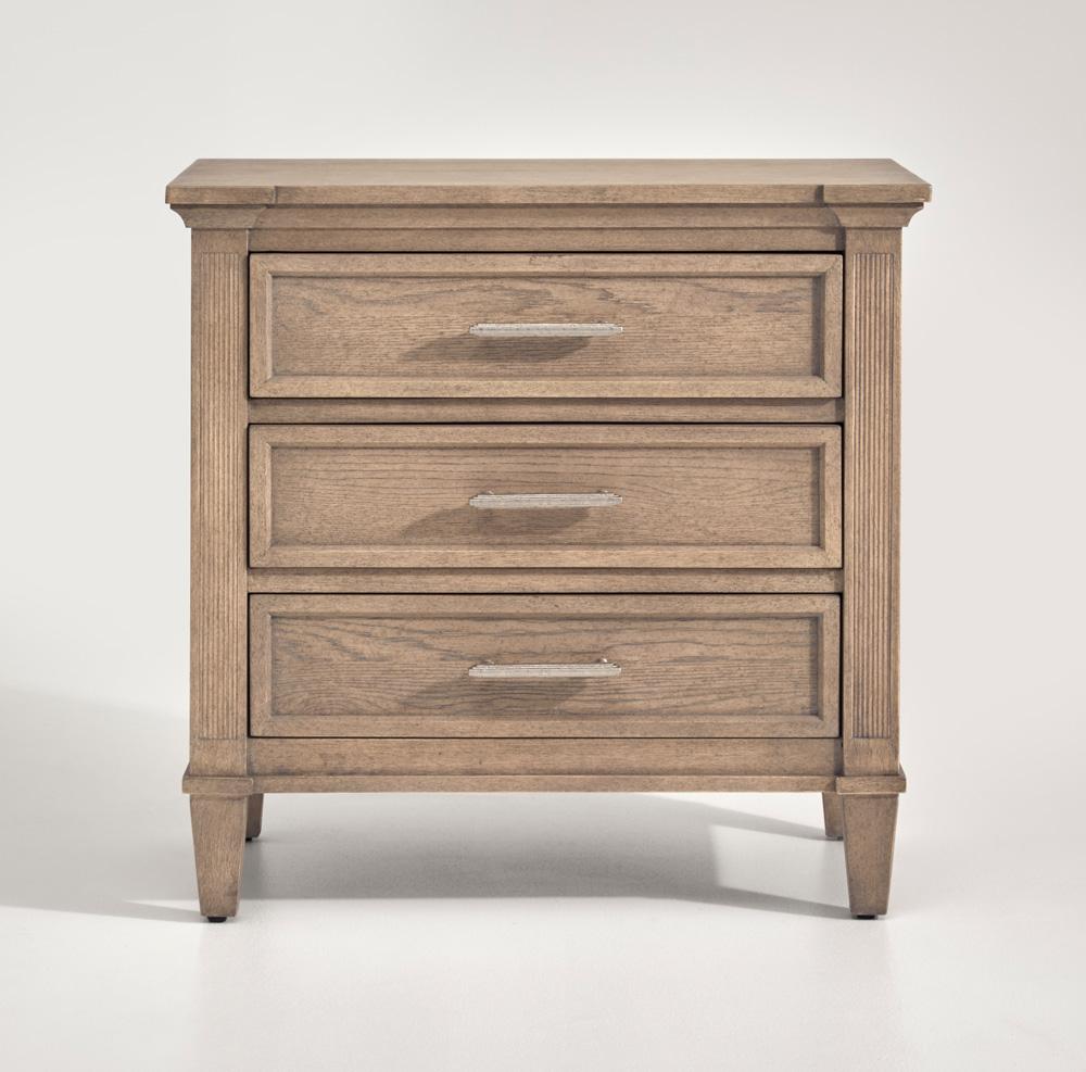 Henry & Mason - Sable & Stone Oat Fabric Drawer Nightstand - AFA00226 view 2