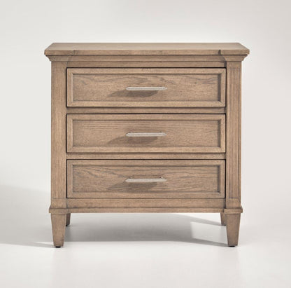 Henry & Mason - Sable & Stone Oat Fabric Drawer Nightstand - AFA00226 view 2